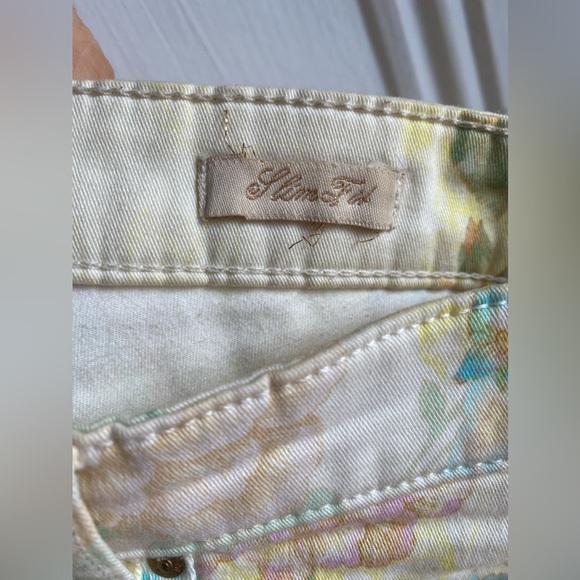 Zara Woman Slim Fit Floral Jeans Size US 6 Eur 38 - Picture 10 of 10